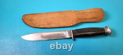 Vintage CASE Hunting Military Style Knife + Sheath 1940-65 TR1229