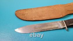 Vintage CASE Hunting Military Style Knife + Sheath 1940-65 TR1229