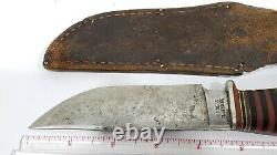 Vintage CASE'S Tested XX Hunting Knife with Sheath, 1932-1940