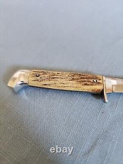 Vintage CASE Stag Handle Hunting Knife Older Tang Stamp 1940