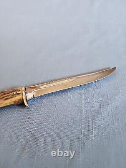 Vintage CASE Stag Handle Hunting Knife Older Tang Stamp 1940