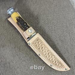 Vintage CASE, USA, 1940's Circa, Beautiful Stag, New Sheath