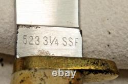 Vintage CASE XX 1979 Stamp 523-3-1/4 SSP SMALL GAME KNIFE Stag Mint with Box