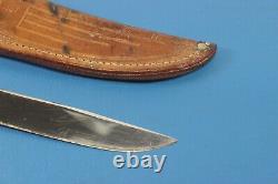 Vintage CASE XX USA 315 4-3/4 Hunting Knife Blade with CASE Sheath c. 1965-80