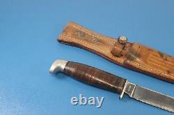 Vintage CASE XX USA 315 4-3/4 Hunting Knife Blade with CASE Sheath c. 1965-80