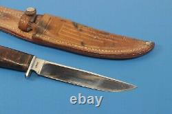 Vintage CASE XX USA 315 4-3/4 Hunting Knife Blade with CASE Sheath c. 1965-80