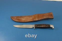 Vintage CASE XX USA 315 4-3/4 Hunting Knife Blade with CASE Sheath c. 1965-80