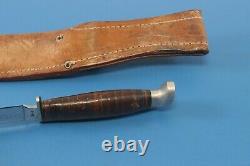 Vintage CASE XX USA 315 4-3/4 Hunting Knife Blade with CASE Sheath c. 1965-80