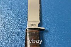 Vintage CASE XX USA 315 4-3/4 Hunting Knife Blade with CASE Sheath c. 1965-80