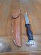 Vintage CUTCO 1769 KN USA Straight Edge, Hunting Knife withFull Leather Sheath. NM