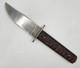 Vintage Camillus Four-line Stamp Fixed Blade Knife Jigged Bone Handles