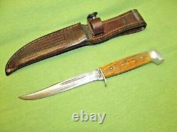 Vintage Case 5 Blade Hunting Knife withStag Handle & Sheath