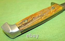 Vintage Case 5 Blade Hunting Knife withStag Handle & Sheath