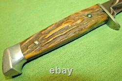 Vintage Case 5 Blade Hunting Knife withStag Handle & Sheath