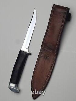 Vintage Case Bird Trout Hunting Knife with Orig Leather Sheath 1940-65 Rare USA EC