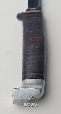 Vintage Case Bird Trout Hunting Knife with Orig Leather Sheath 1940-65 Rare USA EC