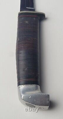 Vintage Case Bird Trout Hunting Knife with Orig Leather Sheath 1940-65 Rare USA EC