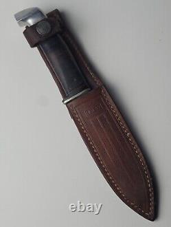 Vintage Case Bird Trout Hunting Knife with Orig Leather Sheath 1940-65 Rare USA EC