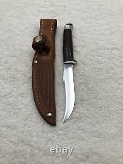 Vintage Case XX 1940-1964 Fixed Blade Stacked Leather Sheath Knife Excellent