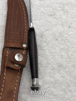 Vintage Case XX 1940-1964 Fixed Blade Stacked Leather Sheath Knife Excellent