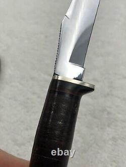 Vintage Case XX 1940-1964 Fixed Blade Stacked Leather Sheath Knife Excellent