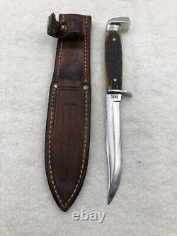 Vintage Case XX 1940-1964 Stag Handle Sheath Knife Great Condition