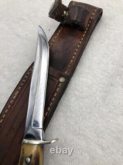 Vintage Case XX 1940-1964 Stag Handle Sheath Knife Great Condition