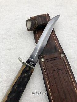 Vintage Case XX 1940-1964 Stag Handle Sheath Knife Great Condition