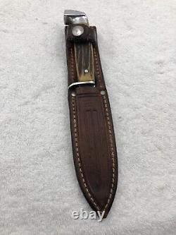 Vintage Case XX 1940-1964 Stag Handle Sheath Knife Great Condition