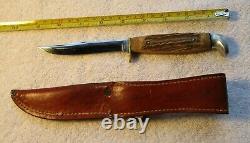 Vintage Case XX 5 Finn Fixed Blade Knife Made In U. S. A