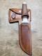 Vintage Case XX Combination Knife and Hatchet Axe Set Wood Handle Leather Sheath