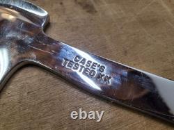 Vintage Case XX Combination Knife and Hatchet Axe Set Wood Handle Leather Sheath