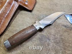 Vintage Case XX Combination Knife and Hatchet Axe Set Wood Handle Leather Sheath