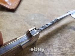 Vintage Case XX Combination Knife and Hatchet Axe Set Wood Handle Leather Sheath