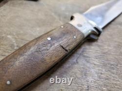 Vintage Case XX Combination Knife and Hatchet Axe Set Wood Handle Leather Sheath