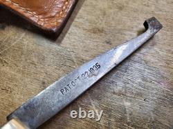 Vintage Case XX Combination Knife and Hatchet Axe Set Wood Handle Leather Sheath