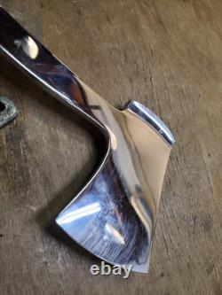 Vintage Case XX Combination Knife and Hatchet Axe Set Wood Handle Leather Sheath