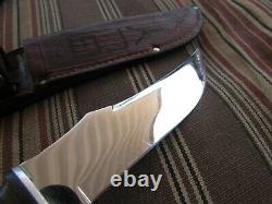 Vintage Case XX Fighting Fixed Blade Knife With Leather Sheath