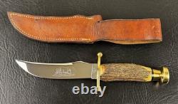 Vintage Case XX Kodiak Hunter 6 Fixed Blade Stag Knife With Sheath