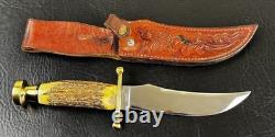 Vintage Case XX Kodiak Hunter 6 Fixed Blade Stag Knife With Sheath