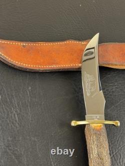 Vintage Case XX Kodiak Hunter 6 Fixed Blade Stag Knife With Sheath