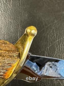 Vintage Case XX Kodiak Hunter 6 Fixed Blade Stag Knife With Sheath