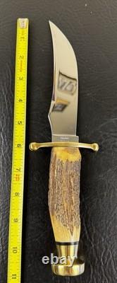 Vintage Case XX Kodiak Hunter 6 Fixed Blade Stag Knife With Sheath
