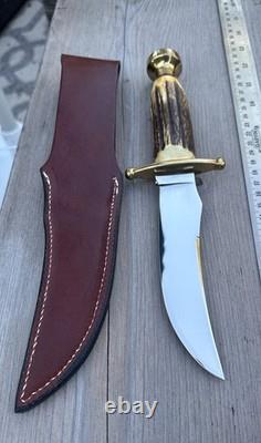 Vintage Case XX Kodiak Hunter Stag Fixed Blade Knife + Sheath + Box