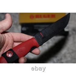 Vintage Case XX Ruger Fixed Blade Knife 216-5 Red Grip with Sheath LT216-5 SS NIB