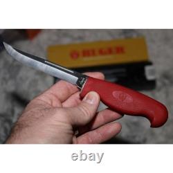 Vintage Case XX Ruger Fixed Blade Knife 216-5 Red Grip with Sheath LT216-5 SS NIB