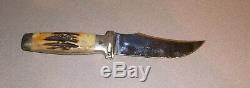 Vintage Case XX Stag Hunting Knife and Hatchet Combo with Sheath