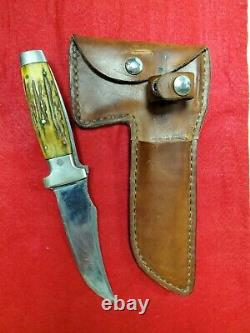 Vintage Case XX Stag Hunting Knife and Hatchet Combo with Sheath RARE