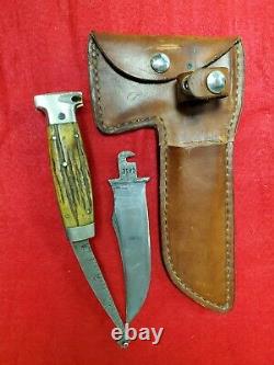 Vintage Case XX Stag Hunting Knife and Hatchet Combo with Sheath RARE