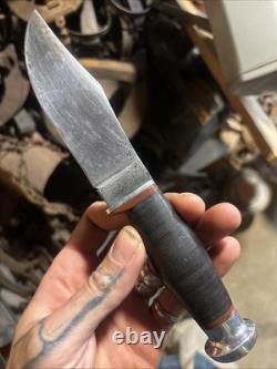 Vintage Case XX Tested Fixed Blade Hunting Knife With No Sheath